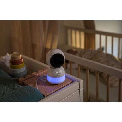 Beaba - Smart Baby Monitor con ZEN NIGHT 720p Camera, 5V, 4000 mAh Wi-Fi, White