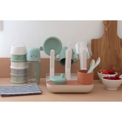 Beaba - Stendibottiglie beige/arancio