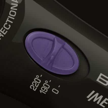 Bellissima 11307 - Arricciacapelli rotante RICCI&CURL 230V nero/viola