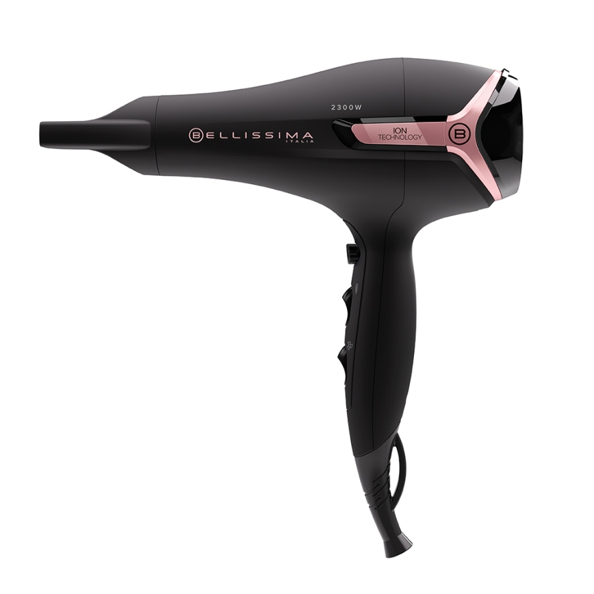 Bellissima 11860 - Asciugacapelli professionale 2300W/230V nero/rosa