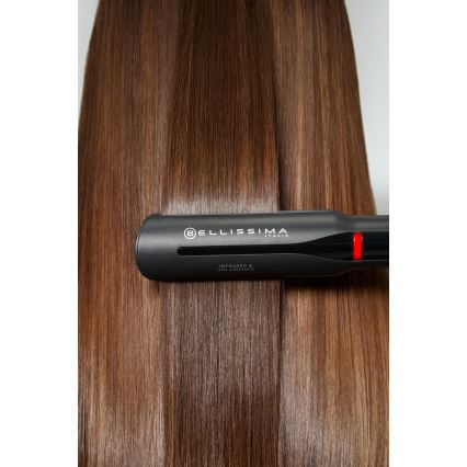 Bellissima 11948 - Piastra per capelli con display LCD e tecnologia a infrarossi, 60W/230V, nera