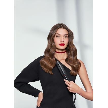 Bellissima 11948 - Piastra per capelli con display LCD e tecnologia a infrarossi, 60W/230V, nera