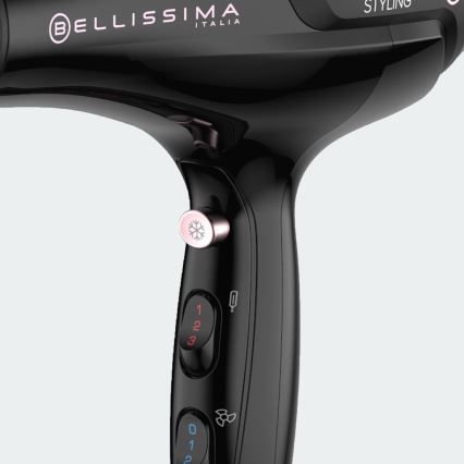 Bellissima 11993 - Asciugacapelli 2200W/230V nero
