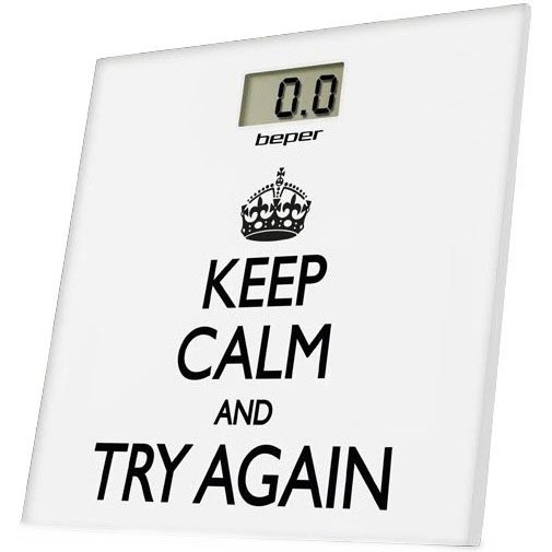 Beper - Bilancia personale digitale con display LCD, alimentazione 1x CR2032