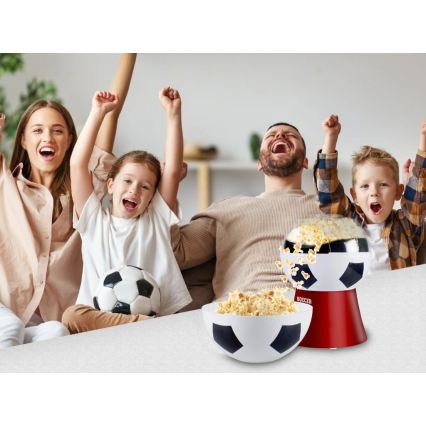 Beper - Macchina per popcorn 1200W/230V calcio/rossa