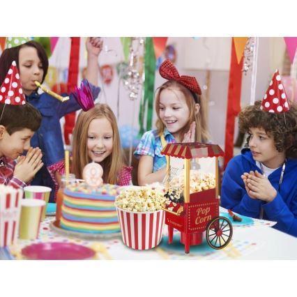 Beper - Macchina per popcorn 1200W/230V rossa