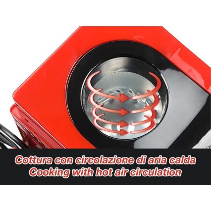 Beper - Macchina per popcorn 1200W/230V rossa