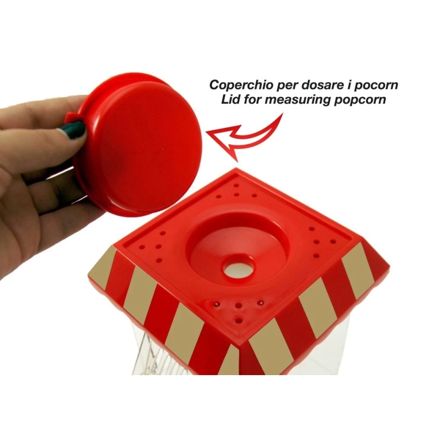 Beper - Macchina per popcorn 1200W/230V rossa