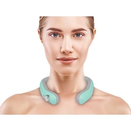 Beper - Massaggiatore cervicale ricaricabile EMS 5V/900 mAh colore menta