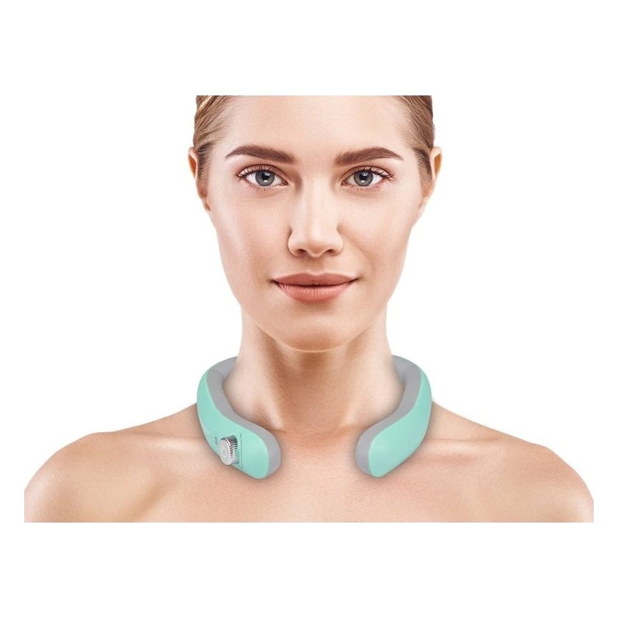 Beper - Massaggiatore cervicale ricaricabile EMS 5V/900 mAh colore menta