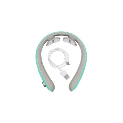 Beper - Massaggiatore cervicale ricaricabile EMS 5V/900 mAh colore menta
