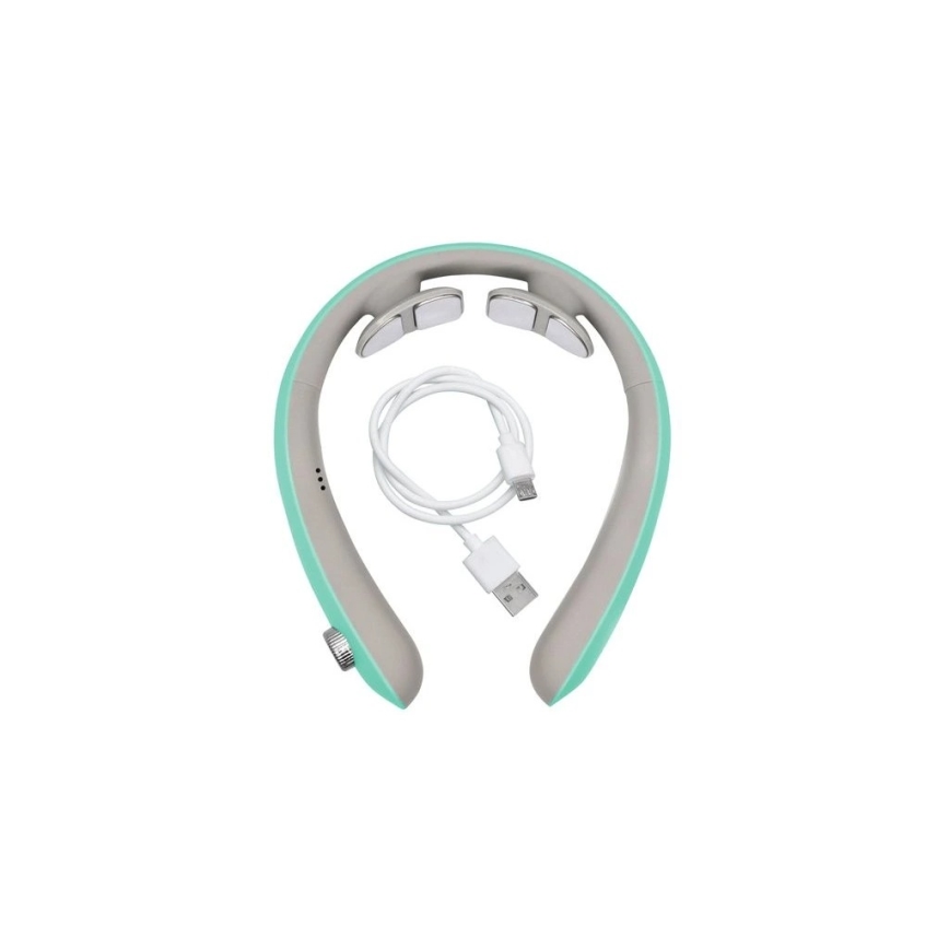 Beper - Massaggiatore cervicale ricaricabile EMS 5V/900 mAh colore menta