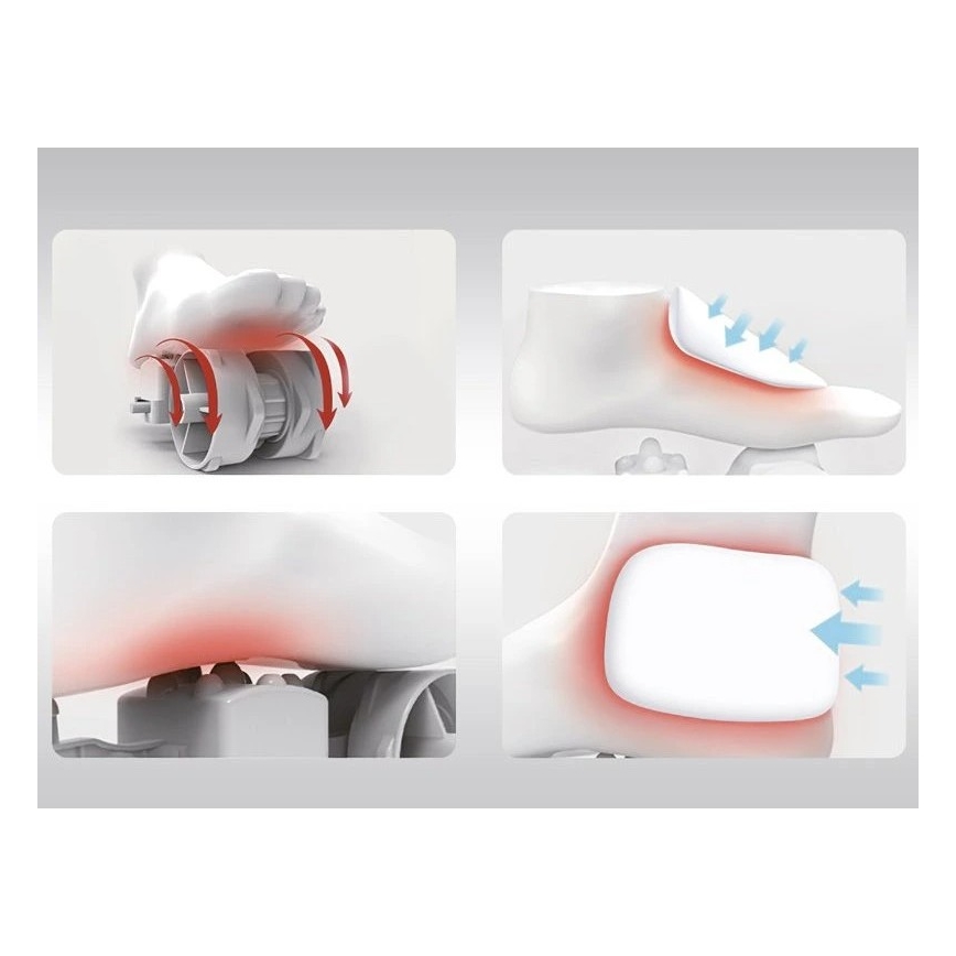 Beper - Massaggiatore per piedi SHIATSU 36W/230V + telecomando