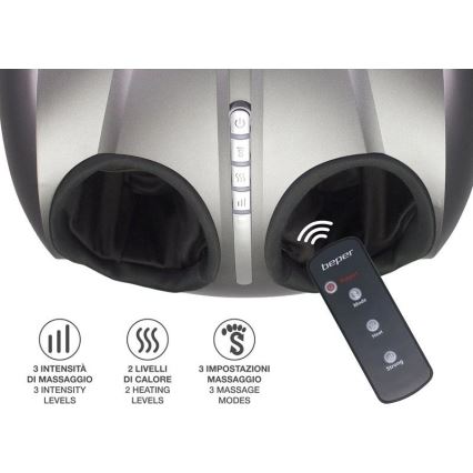 Beper - Massaggiatore per piedi SHIATSU 36W/230V + telecomando