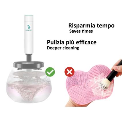 Beper - Pulitore per pennelli cosmetici 2xAAA