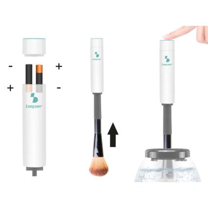 Beper - Pulitore per pennelli cosmetici 2xAAA