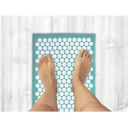 Beper - Tappetino e cuscino per agopressione, colore menta