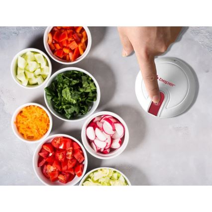 Beper - Tritatutto ricaricabile 30W/5V 1500 mAh 250 ml