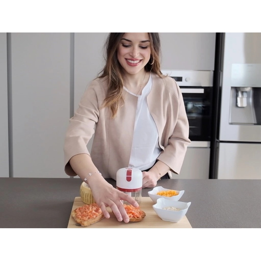 Beper - Tritatutto ricaricabile 30W/5V 1500 mAh 250 ml