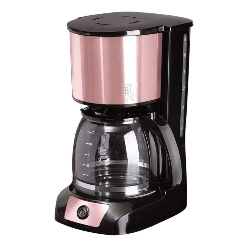 BerlingerHaus- Caffettiera a goccia 1,5l con mantenimento della temperatura 800W/230V rosegold