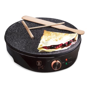 BerlingerHaus - Crepe maker 1200W/230V nero/oro rosa