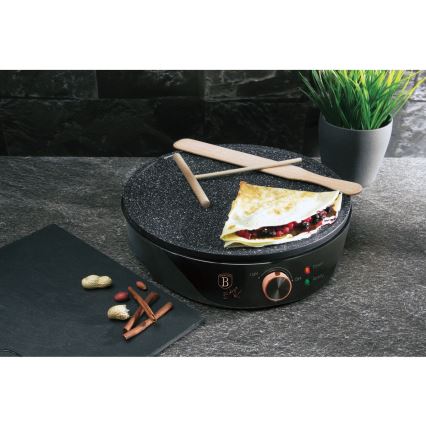 BerlingerHaus - Crepe maker 1200W/230V nero/oro rosa