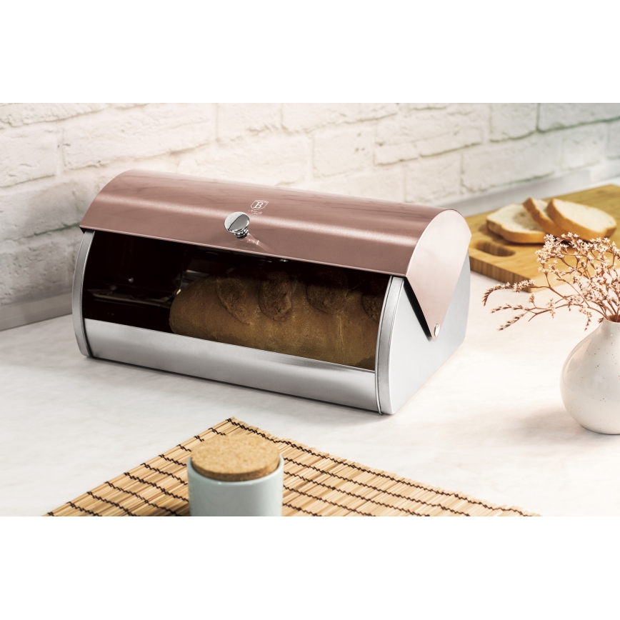Portasapone bagno in acciaio inox oro rosa e vetro