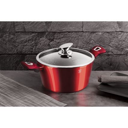 BerlingerHaus - Servizio piatti con piano in marmo 6 pz rosso