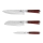 BerlingerHaus - Set coltelli in acciaio inox 3 pezzi legno/acciaio inox