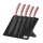 BerlingerHaus - Set coltelli in acciaio inox con supporto magnetico 6 pz acciaio inox/oro rosa