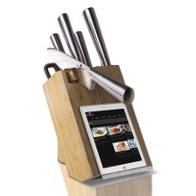 BerlingerHaus - Set di coltelli in acciaio inox 7 pezzi con supporto in bambù