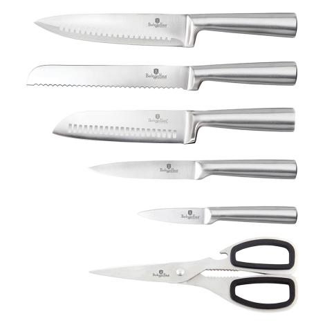 Berlinger Haus Set di 7 coltelli con supporto in legno 