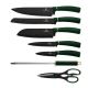 BerlingerHaus - Set di coltelli in acciaio inox su supporto 8 pz verde/nero