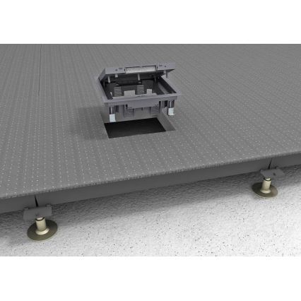 BETTERMANN - Cassetta a pavimento per piani doppi 12 moduli (6 dispositivi 45x45)