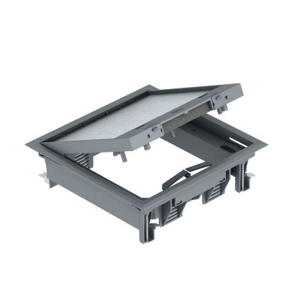 BETTERMANN - Cassetta a pavimento per piani doppi 12 moduli (6 dispositivi 45x45)
