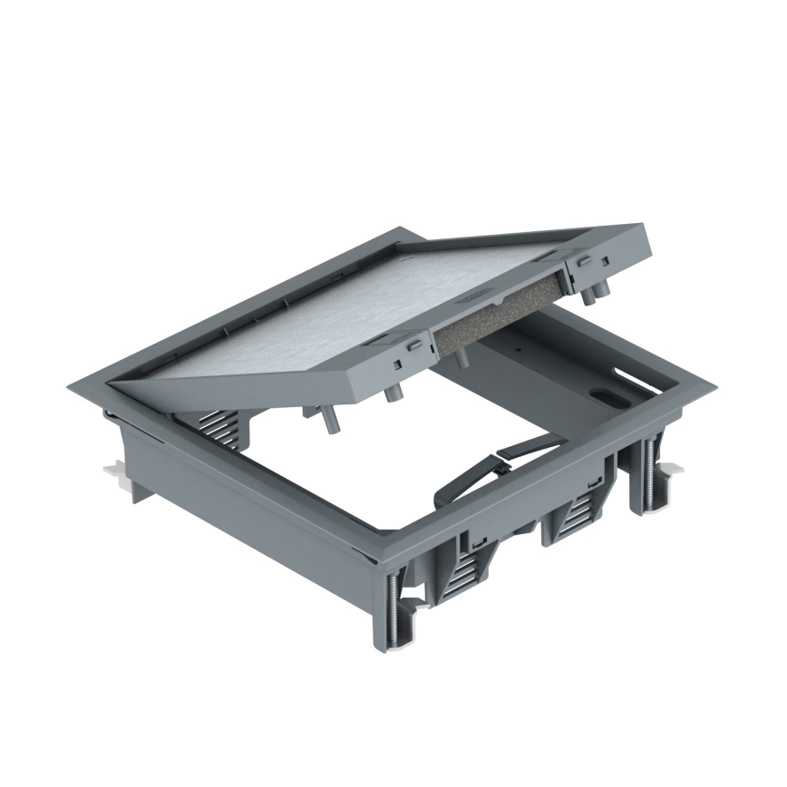 BETTERMANN - Cassetta a pavimento per piani doppi 12 moduli (6 dispositivi 45x45)