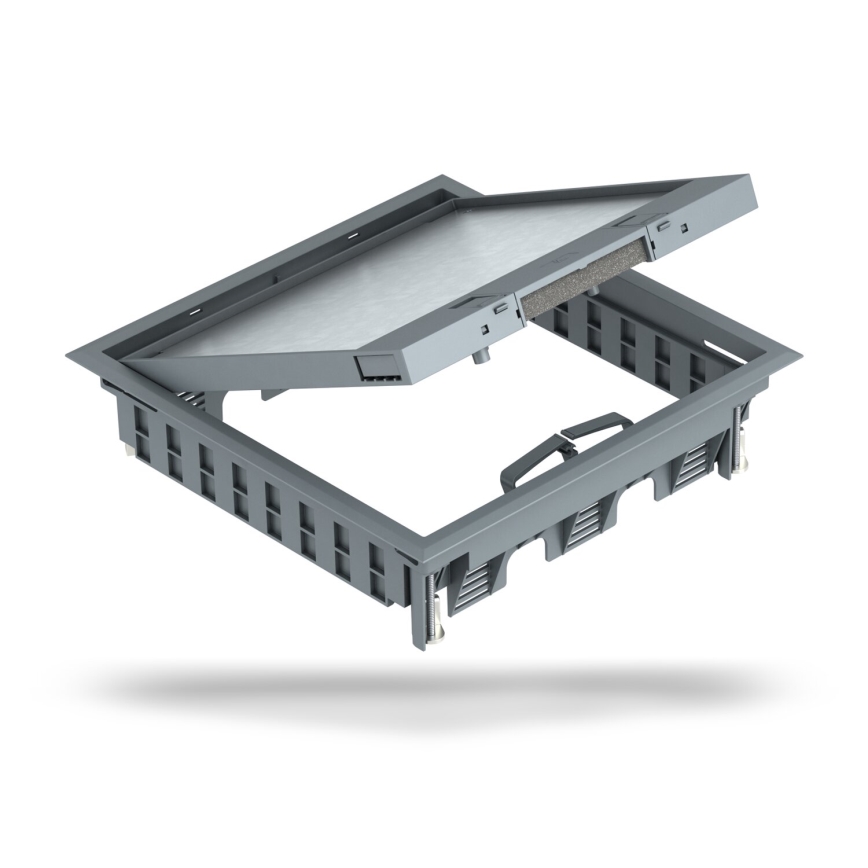 BETTERMANN - Cassetta a pavimento per piani doppi 24 moduli (12 dispositivi 45x45)