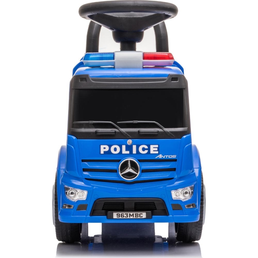 Bici a spinta Mercedes Auto della polizia 2xAA blu