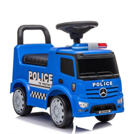 Bici a spinta Mercedes Auto della polizia 2xAA blu