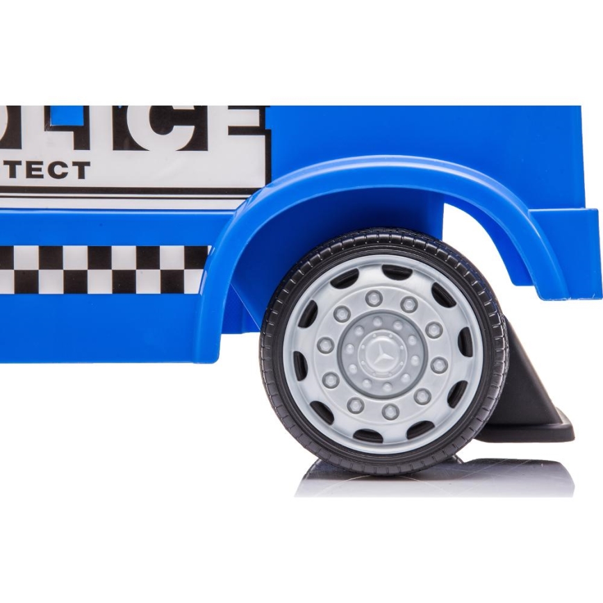 Bici a spinta Mercedes Auto della polizia 2xAA blu
