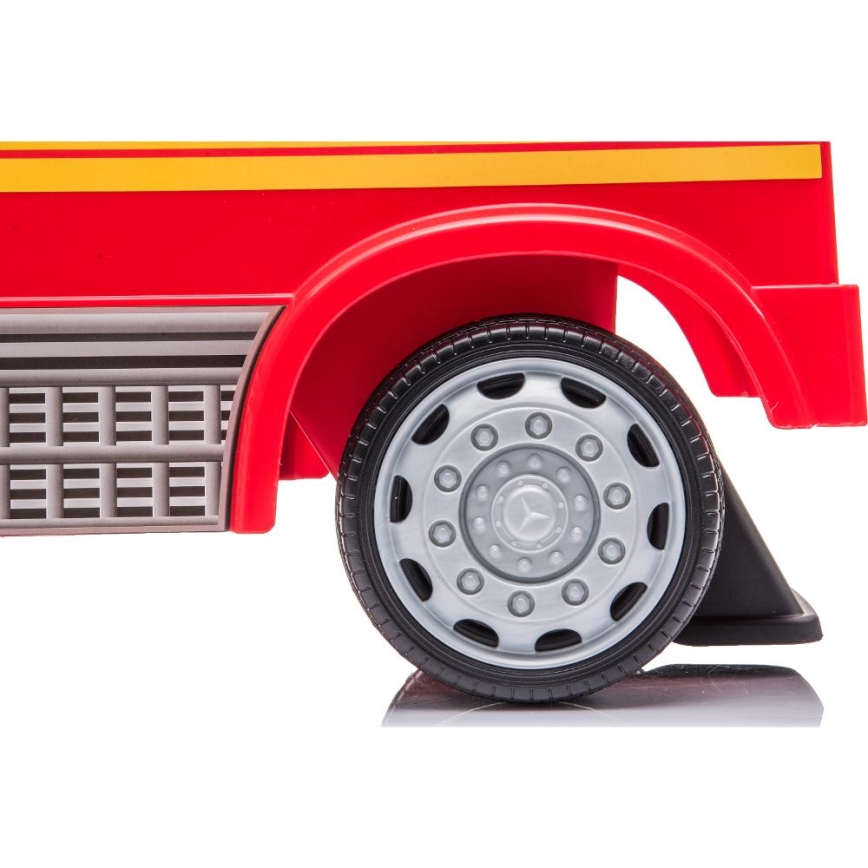 Bici a spinta Mercedes Camion dei pompieri 2xAA rosso