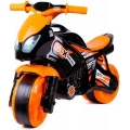 Bici senza pedali a forma di moto arancione/nera
