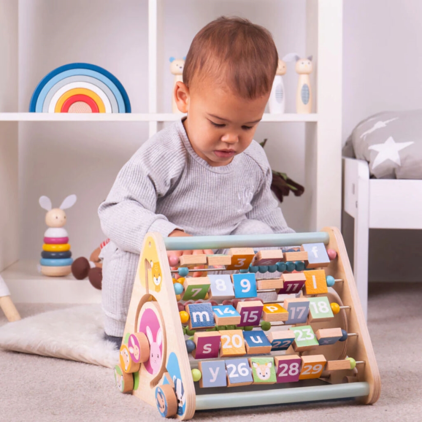 Bigjigs Toys - Attivo triangolo con animali