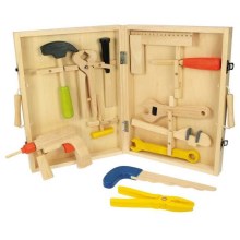Bigjigs Toys - Valigetta in legno con strumenti