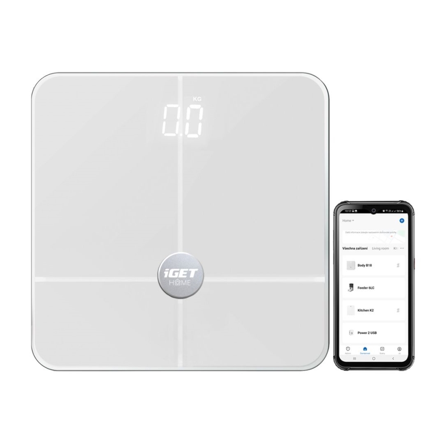 Bilancia personale smart 3xAAA Bluetooth