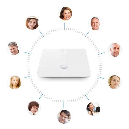 Bilancia personale smart 3xAAA Bluetooth