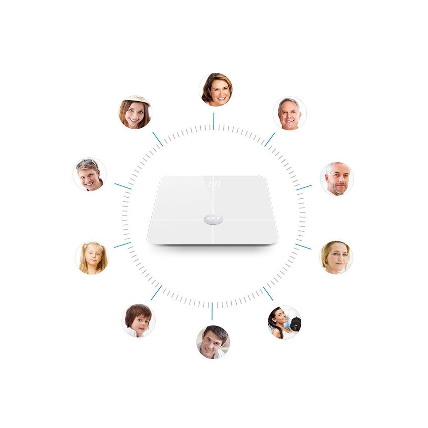 Bilancia personale smart 3xAAA Bluetooth