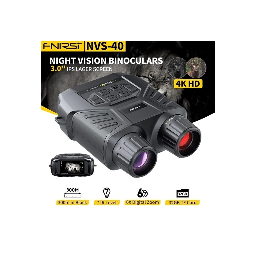 Binocolo con visione notturna 6x25, 4000 mAh