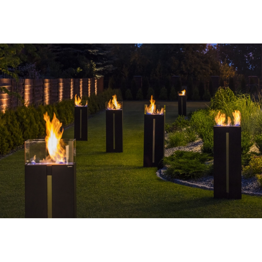 Kratki - Camino bioetanolo 113,6x35,9 cm 2kW nero