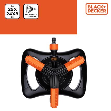 BLACK+DECKER - Irrigatore circolare a tre bracci